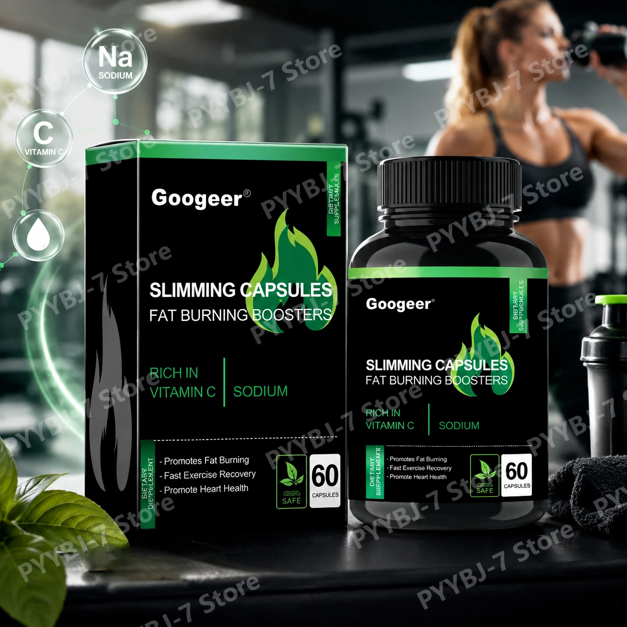 Nutrition And Exercise - كبسولات إل-كارنيتين 60 حبة، مع فيتامين