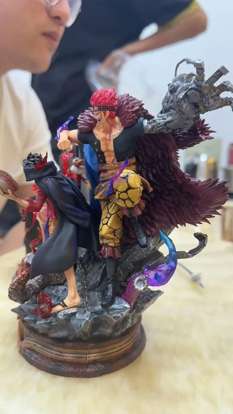 

One Piece Luffy Trafalgar D Water Law Eustass Kid Action Figure 20cm Pvc Collectible Statue Model Toy For Anime Fans Kids Gift