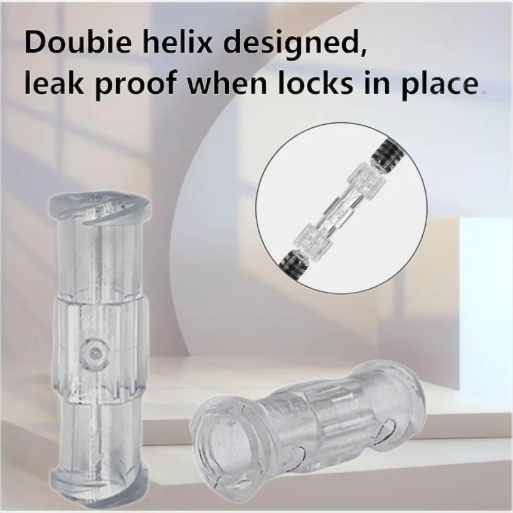 

10-1000pcs Connector Pp Material Transparent Syringe Double-Way Connector Easy And Durable Use In Sterile Environment Drug Guid