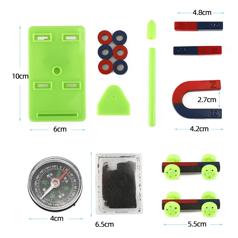 Fun Magnet Experiment Set Elementary School Science Equipment Puzzle Kindergarten Science Zone Toys