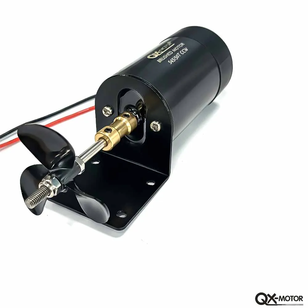 QX-MOTOR Underwater Thruster 545-50T  Brush Motor 12V-16V for Unmanned Boat Remote Control Boat Model