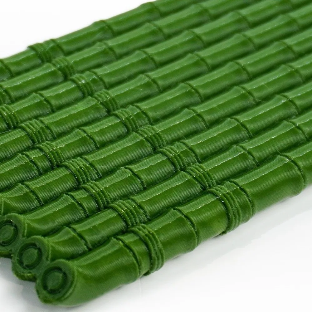 Chinese Zen Style Floating Bamboo Raft Ornament Artificial Bamboo No Fading Aquarium Bamboo Mat Smooth Handmade
