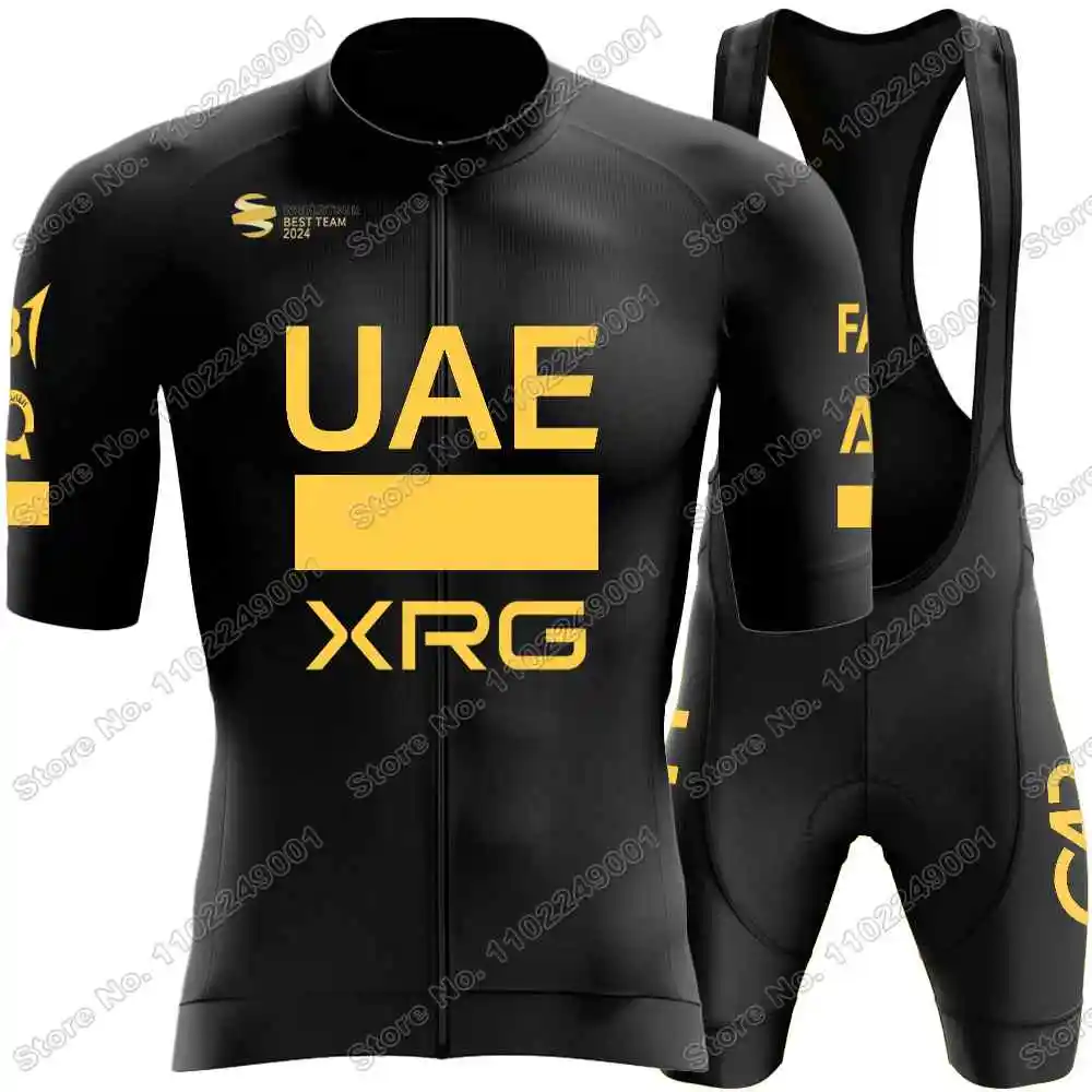 UAE 男性用ホワイトチームサイクリングウェアセット,サイクリング用,夏