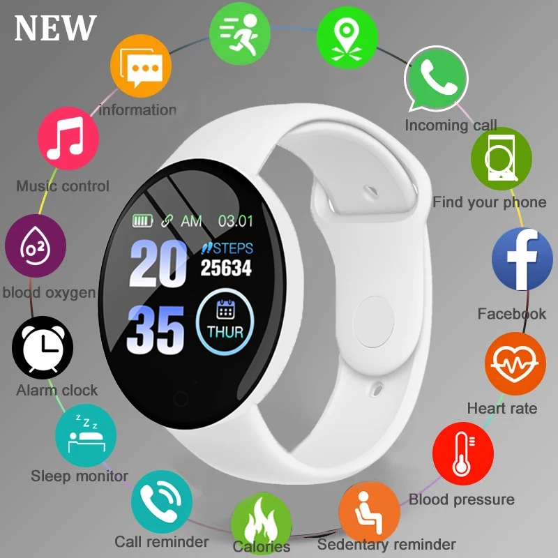 relojes Smart Watch Men Women Bluetooth Fitness Tracker Sport Bracelet Heart Rate Blood Pressure Kids Smartwatch for IOS Android