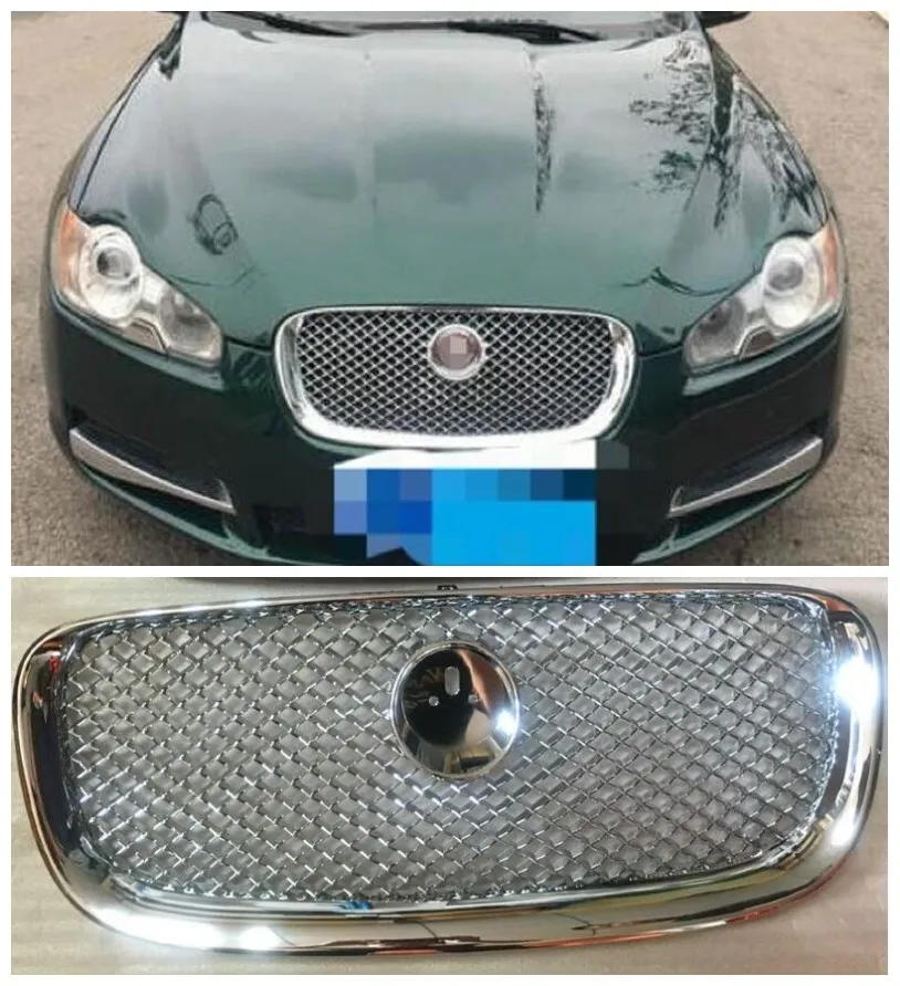 Fits For Jaguar XF 2008-2017 High Quality ABS Mesh Grille Trim Racing Grills