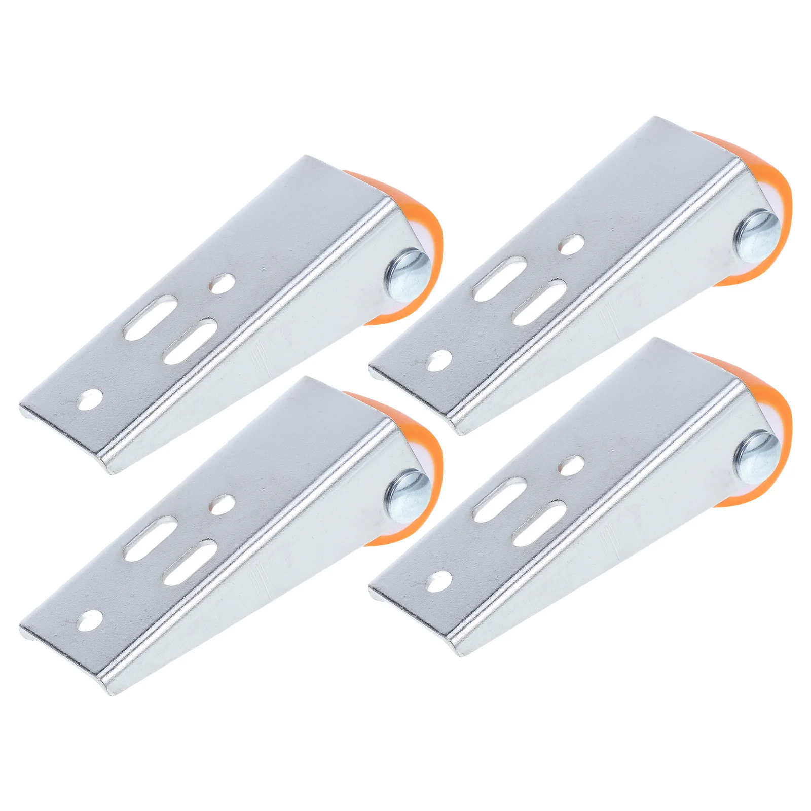 

4pcs Wood Door Drooping Support Wheel Galvanized Sliding Door Roller Precision Bearings Anti-Sag Bottom Mount For Barn Wardrobe