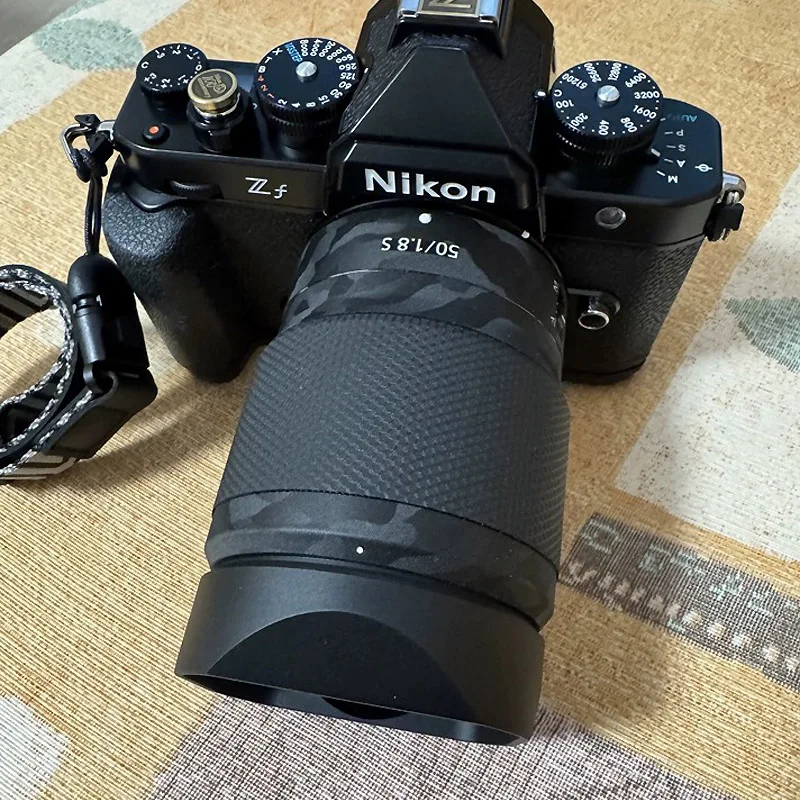 金属キャップ付き金属角型レンズフード Nikon NIKKOR Z50 F1.8S Z35