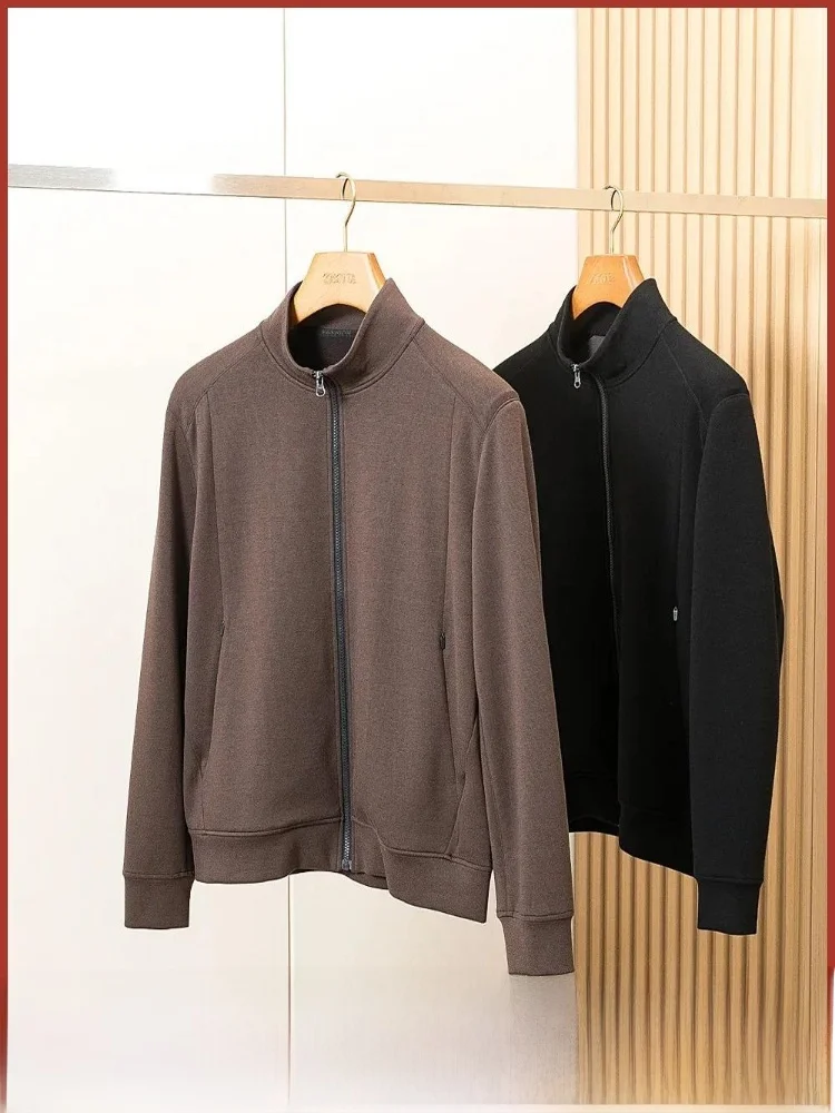 

Упрощенная элегантность! Молодежный коврик, мужская шерстяная куртка с воротником-стойкой, новая осенне-зимняя верхняя одежда, длинная свеч-стойка...