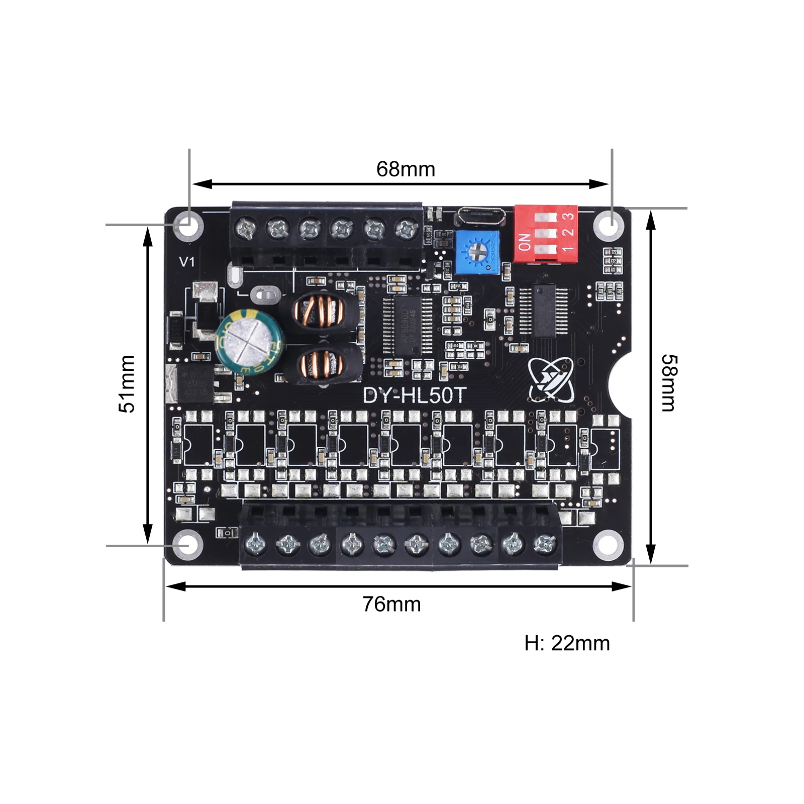 Mp3 wav mono sprach wiedergabe modul low-level trigger gnd DY-HL50T 60w klasse d leistungs verstärker tf karte usb dc 9v-24v