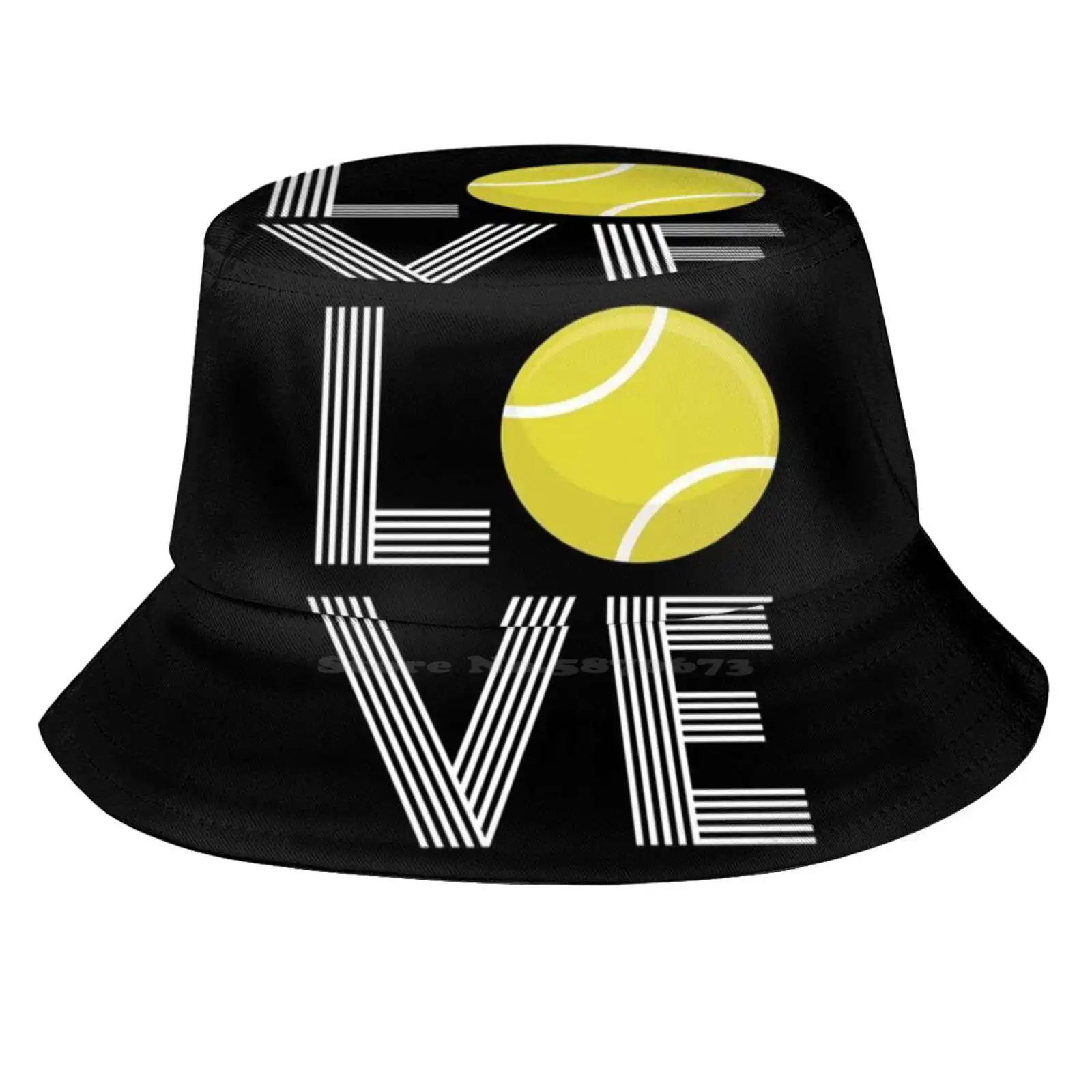 Tennis Player Sun Cap Fisherman Hat Bucket Hats Tennis Fan Tennis Match Tennis Game Sport Tournament Coach Idea Tennis Court I