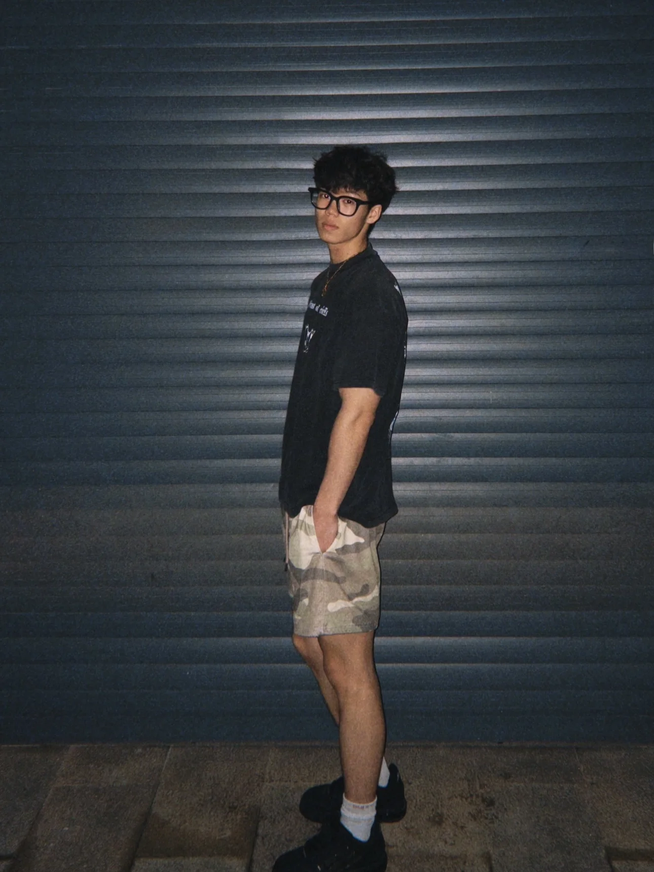 Baskeall de Camouflage rétro américain pour hommes, décontracté, ample, longueur aux genoux, respirant, pour les yeux, été