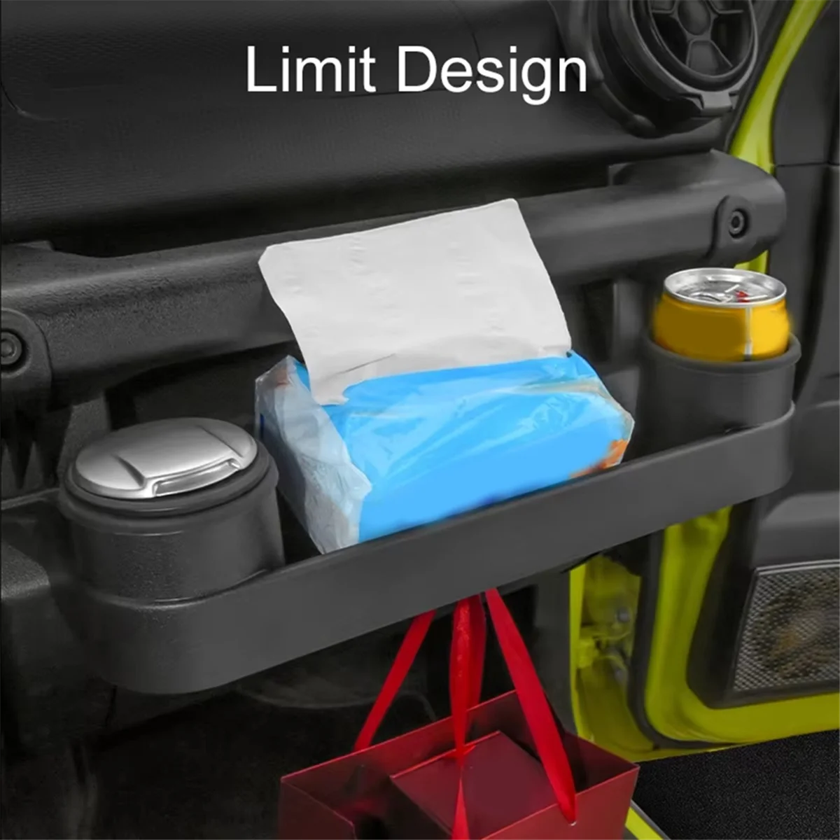 BAAA-автомобильный ящик для хранения на центральной консоли, держатель для напитков, органайзер для хранения пассажиров для Jimny JB64 JB74 2019-2024, подстаканник