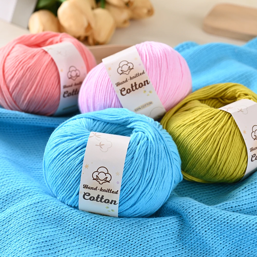 Yarn Home Decor - 50g Pamuk İplik Topu %100 Saf