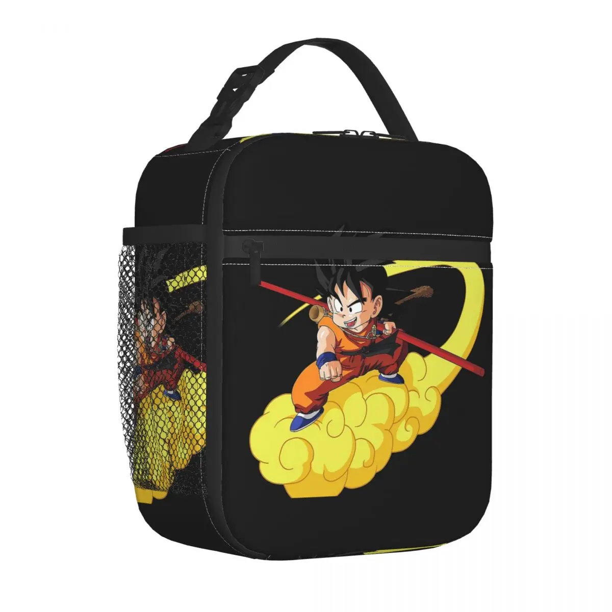 Goku With Flying Nimbus Dragon Ball Insulated Lunch Bags Thermal Bag  Lunch Container DBZ Large Tote Lunch Box Beach Outdoor