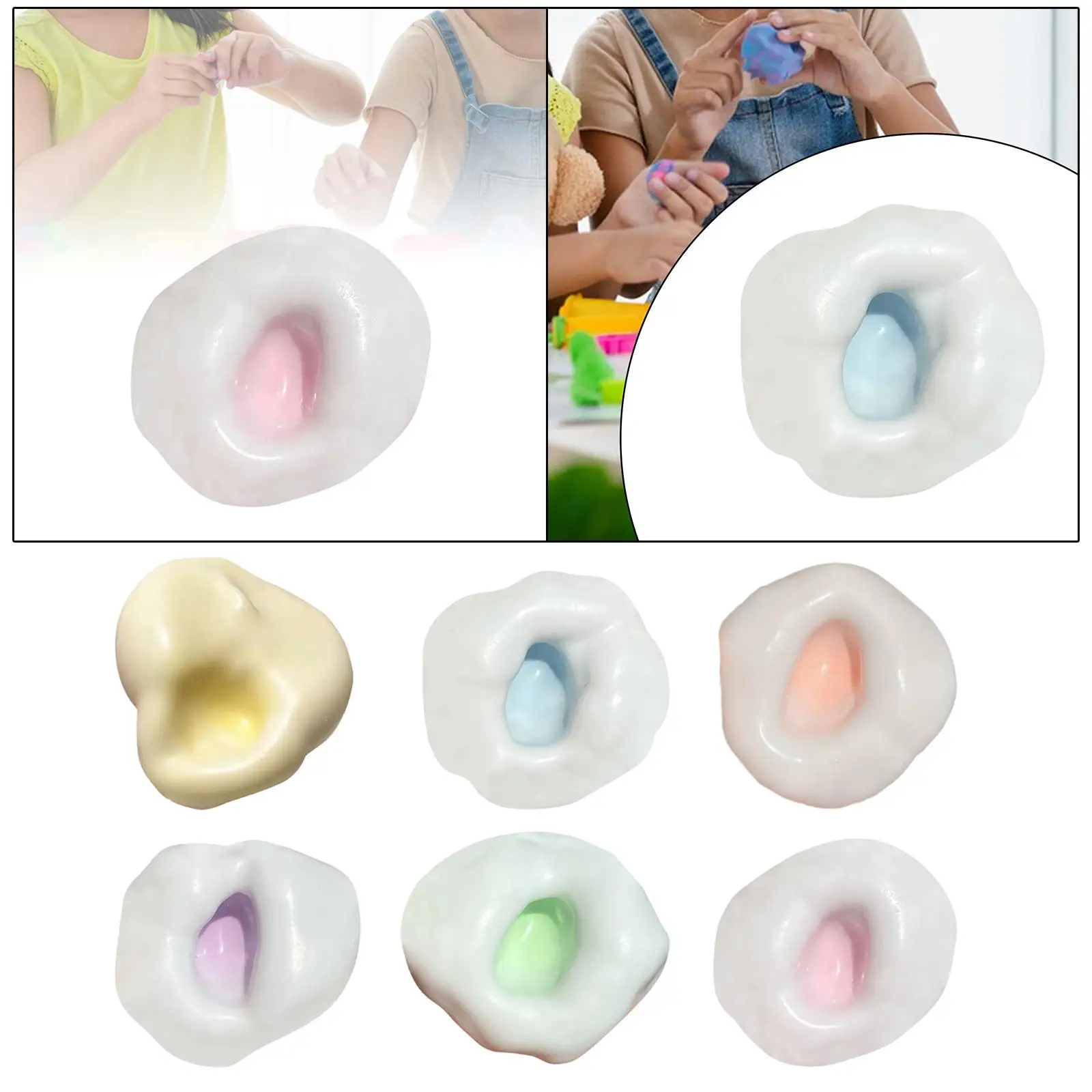 

Fidget Toy Novelty Portable Cute Relaxing Holiday Pinching Soft Party Favors for Kids Adults Ornament Squishy Sensory Toy Funny