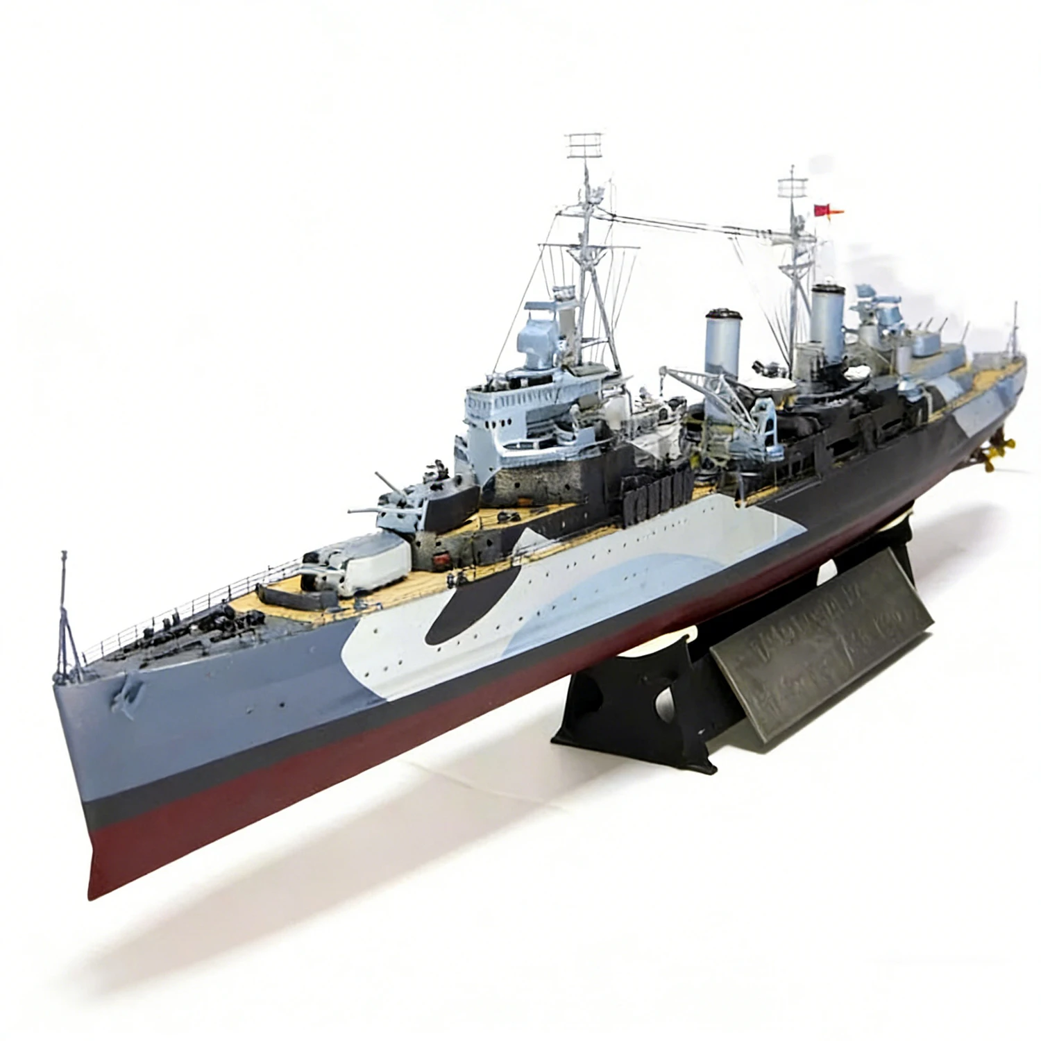 

Сборная модель крейсера Белфаст в масштабе 1/350, 56,2 см, с изысканными деталями, статическая модель корабля, игрушка-украшение, модель военного корабля