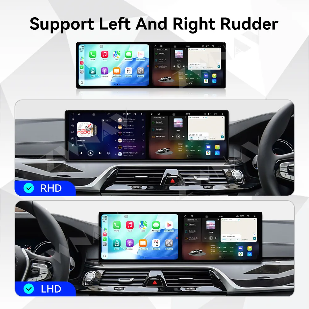 ZWNAV أندرويد 15 راديو السيارة لسيارات BMW 5 Series 2018 اللاسلكية CarPlay أندرويد السيارات DSP الصوت لتحديد المواقع والملاحة ثماني النواة حذاء سريع