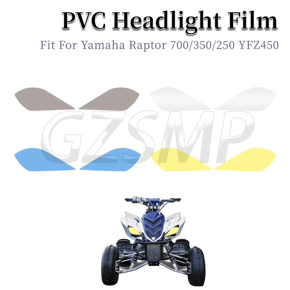 Fit for Yamaha Raptor 700 2006-2025 Wolverine 450 350 YFZ450 Motorcycle Headlight Sticker Transparent Protective Film Lamp Decal