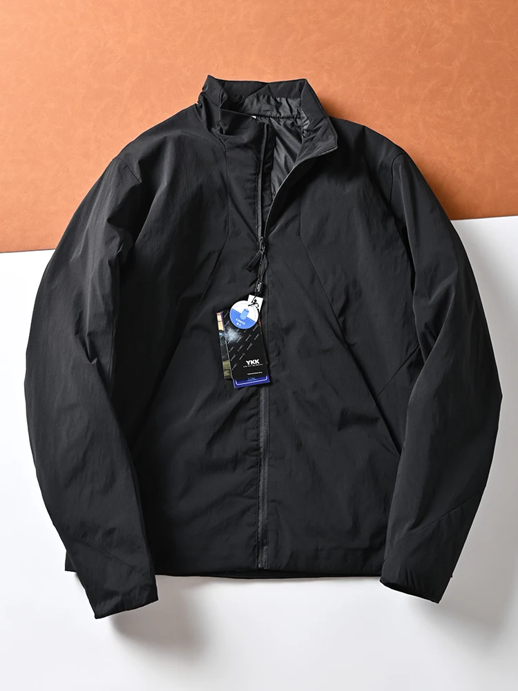 

Men's Casual Cotton Jaet Lightweight Warm Stand Collar Cotton Outerwear Waterproof Thiened Ci Faion Regular Fit