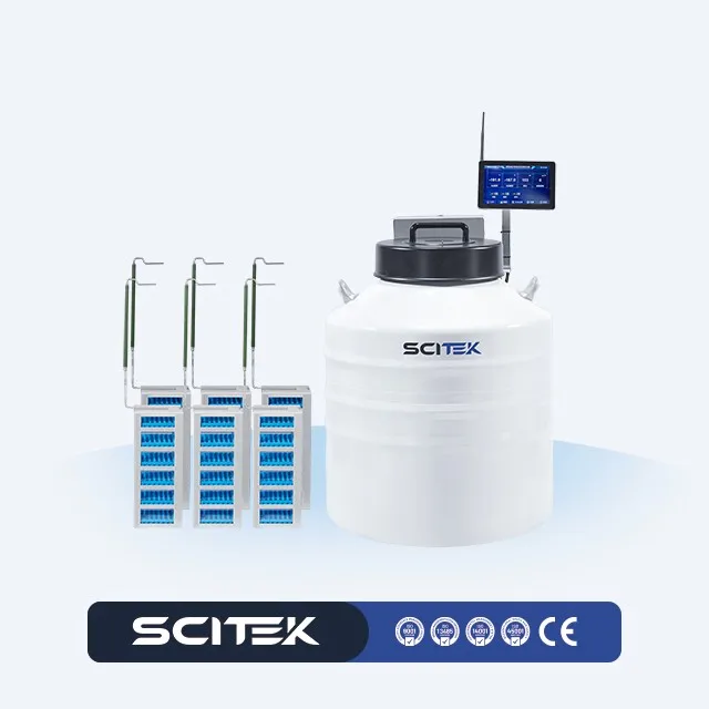 Cryobiobank Liquid Nitrogen Tank for Laboratory Refrigeration of Biological Samples