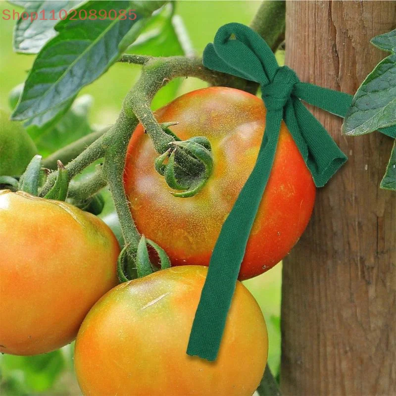 1pc Versatile Green Garden Rope Cloth Strip, Plant Support and Cable Sorting in Garden Offices And Home