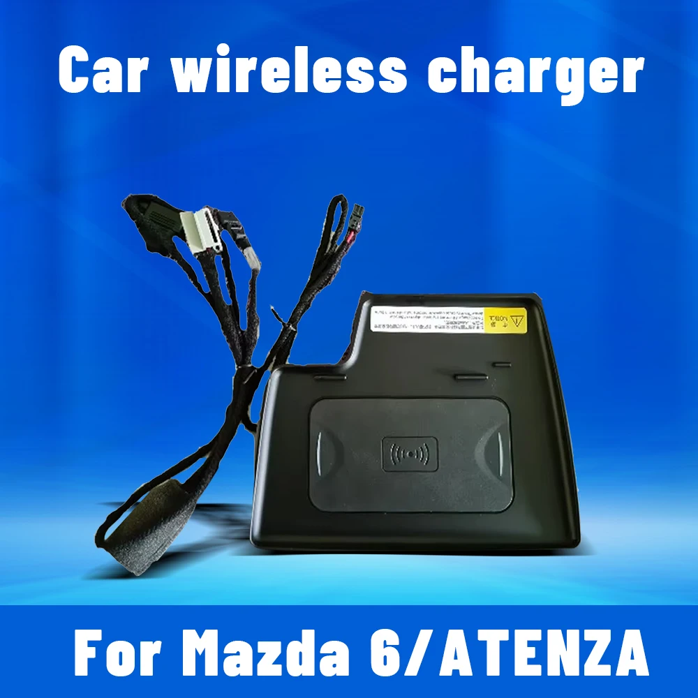 15w car wireless charger pad for Mazda 6/ATENZA 2014-2018 Mobile phone Holder Fast Charging charge Center Control interior