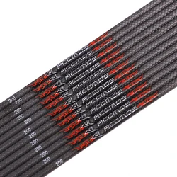 24 sztuk 3K Carbon Arrow Shaft ID6.2mm kręgosłup 200 250 300 350 400 500 600 carbon łucznictwo Tube strzałka akcesoria