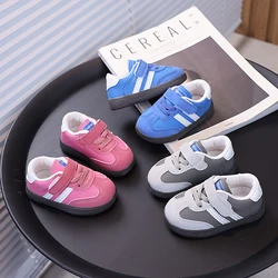 Toddler shoes Spring and Autumn baby shoes soft bottom non-slip beginner baby shoes 1-2 years old 0 anti-fall Korean version all