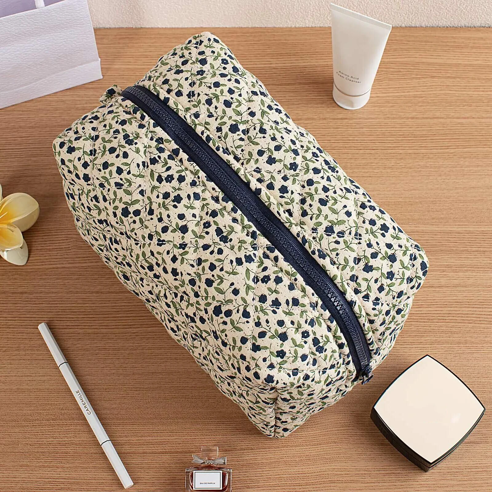 Kosmetiktasche mit Blumenmuste – Travel Accessories Organizer Bag Bewertung und Preis