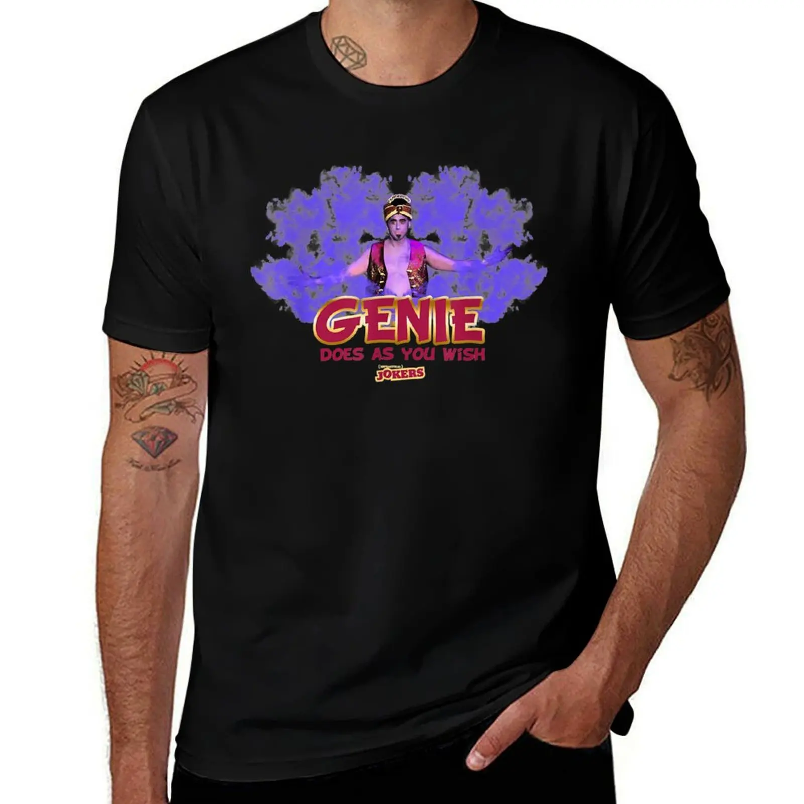 

Impractical Jokers Tshirt Joe Fans Genie Does It As You Wish T-Shirt t shirts for man graphic funny g man t shirts for men