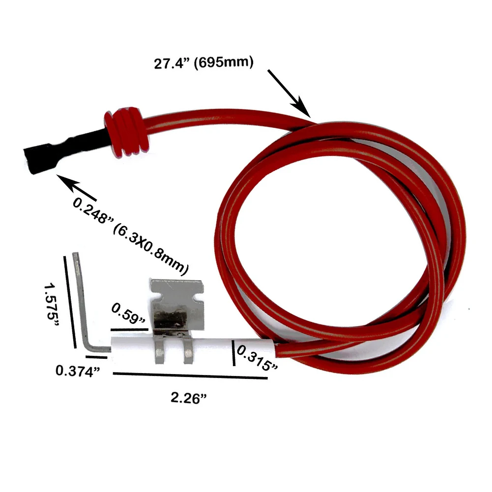 For Suburban for sf20 for sf25 for sf30 SF35 RV Furnace Igniter Electrode Replacement Part for Serial Numbers 934701426 and Up