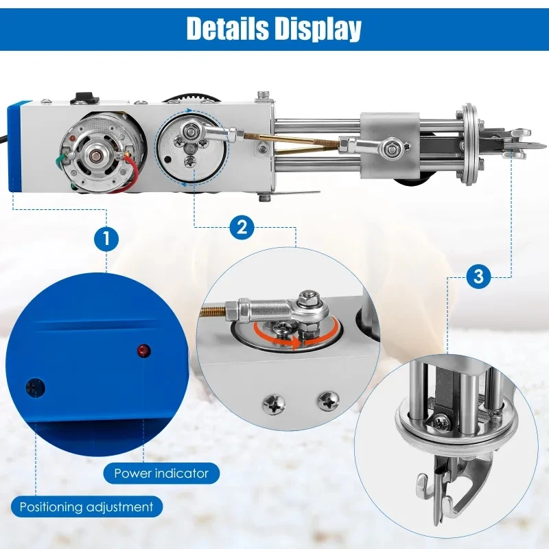 High-End Carpet Tufting Gun, 2 em 1, ferramenta de velocidade manual