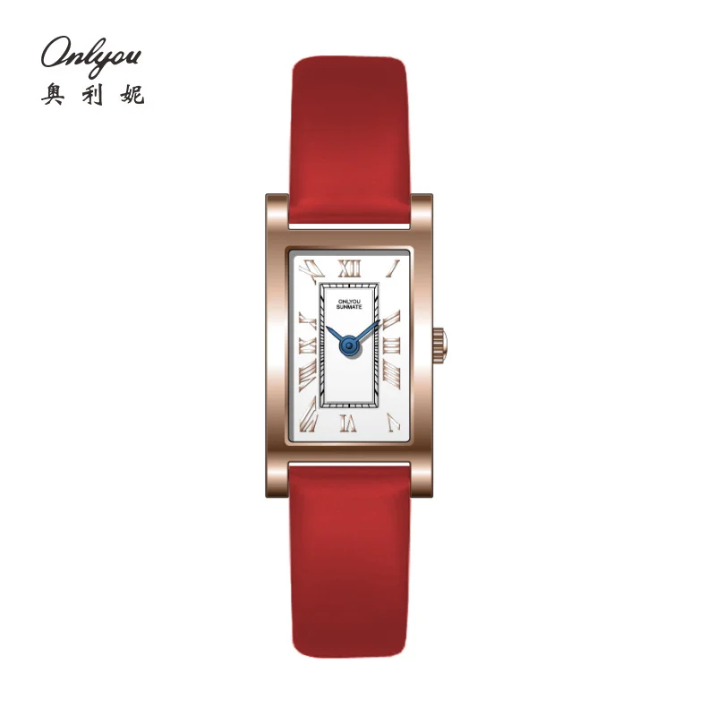 

ONLYOU Luxury Women's Quartz Watch, Alloy Dial with Japanese Movement, Vintage Style, Water-resistant, Comes with A Watch Box.