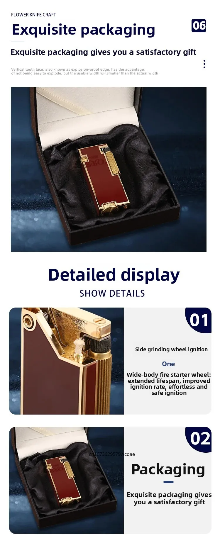 ZORRO Automatic Pop-up Fuel Lighter, Narrow Side Slip Grinding Wheel Ignition, Resin Craftsmanship, High-end Exquisite Gifts
