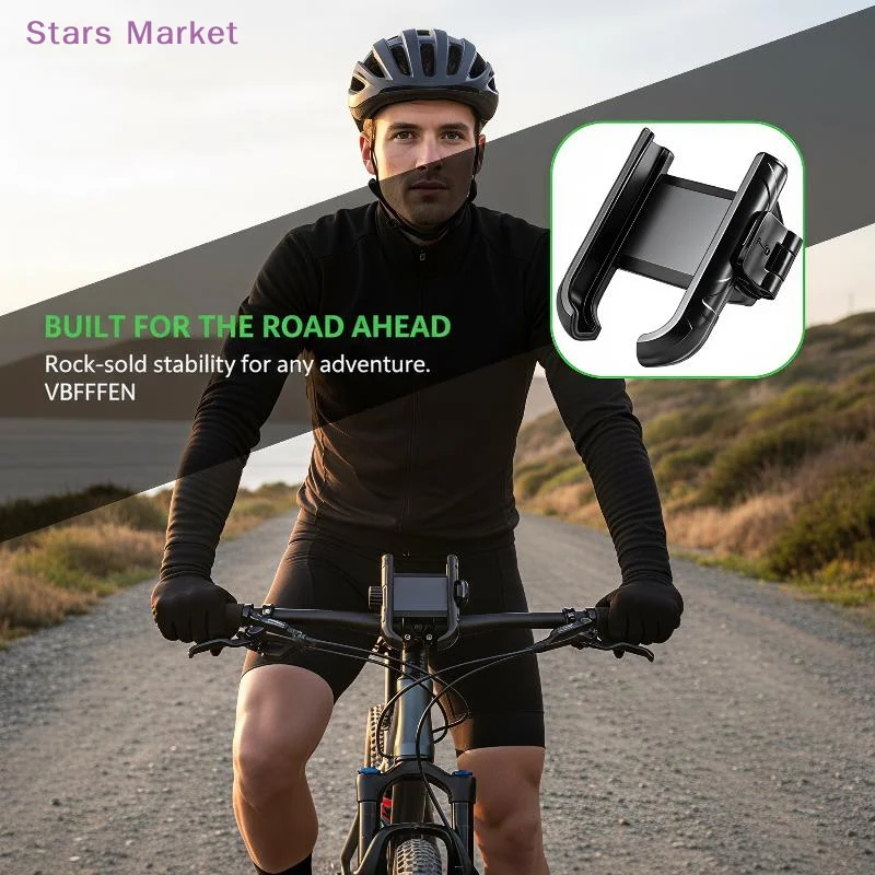 New Motorcycle Phone Mount No Block Design Anti Shake Lock For Motorbike Riding Cycling Fits All Smartphones