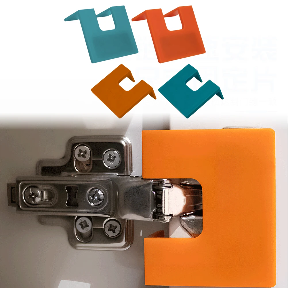 Hinge Mounting Plate Clips Magnetic Cabinet Hinge Installation Clips Heavy-Duty Woodworking Hinge Mounting Brackets