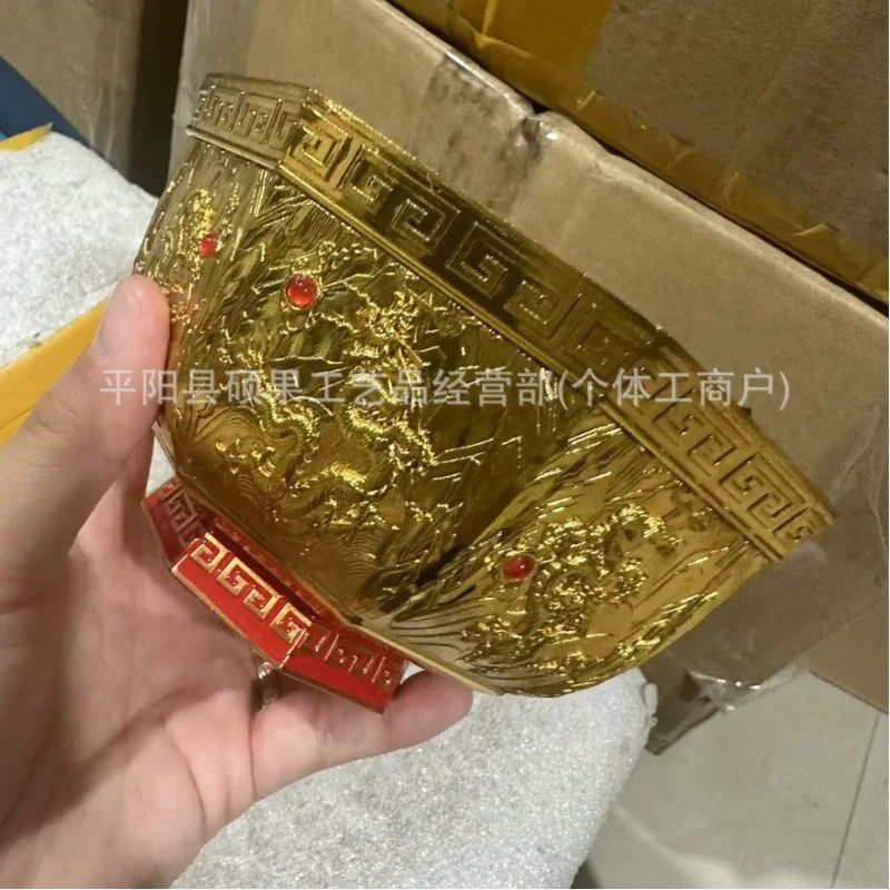 

Nine Dragon Bowl Dragon and Phoenix Presenting Auspicious Golden Bowl Golden Dragon Bowl Ornament TikTok Kuaishou Live Streaming