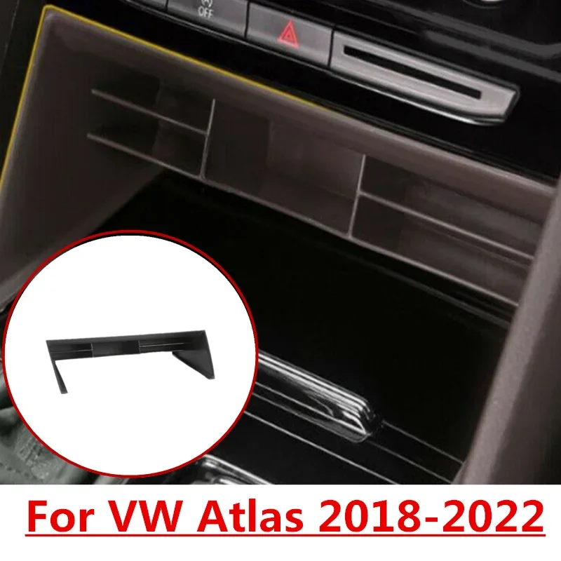For VW Atlas 2018-2022  Inner Dashboard Center Console Storage Box Protect Decor