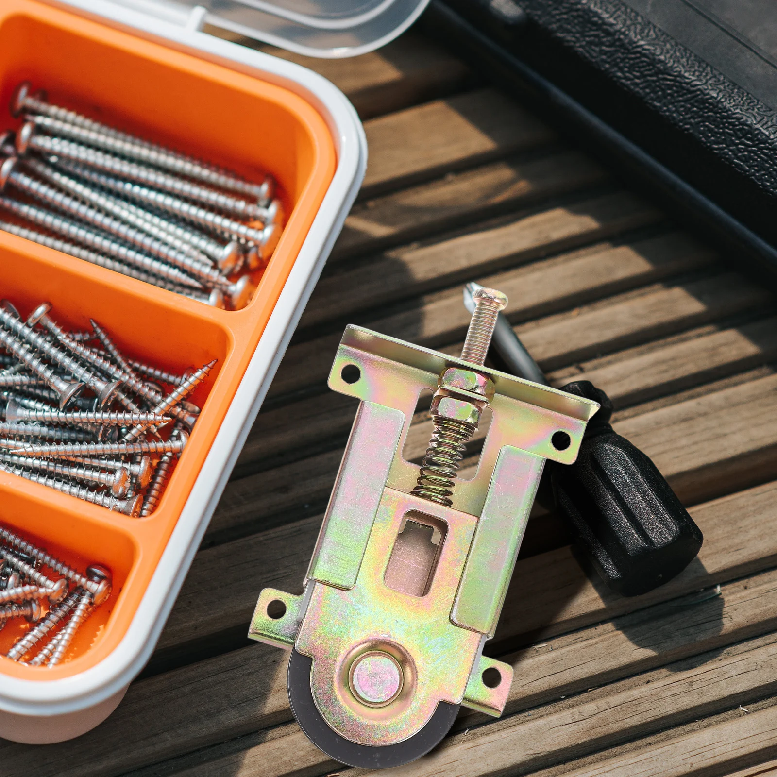 

2pcs Sliding Roller Replacement For Closet Mirror Doors Durable Steel Housing Concave Ball Bearing Wheels Adjustable Height