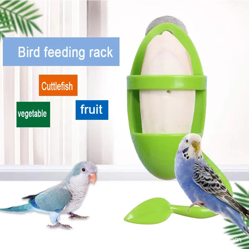 

Parrot Food Feeder Bird Perching Frame Fun Bird Cage Feeder Parrot Feeding Toy Plastic Pet Feeding Supplies Parrot Feeding Toy