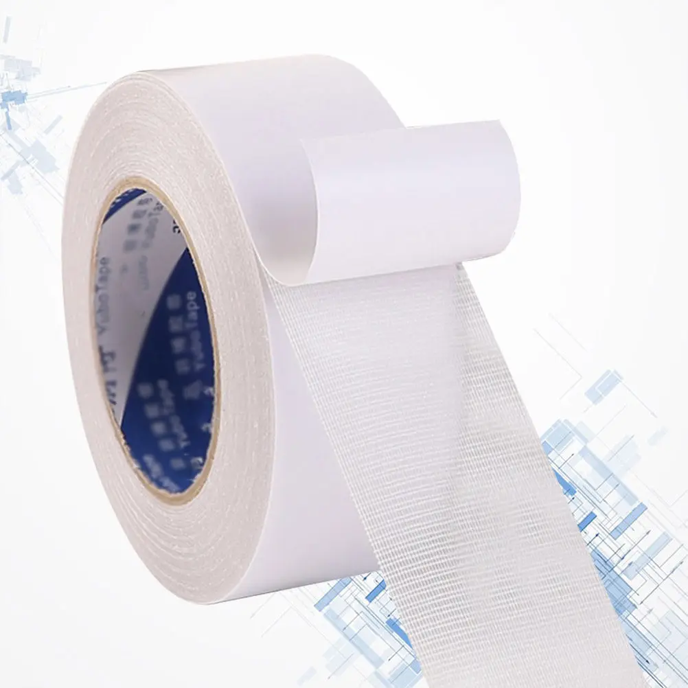 1 Roll High Adhesion Double-Sided Tape Waterproof Cloth Duct For Carpet Floor Seam Repair Diy Packaging Binding Random Color