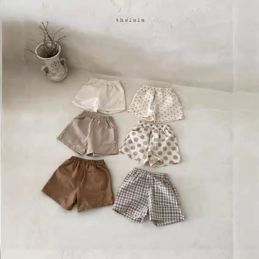 K21141 Children Cloth Summer Newborn Baby Soft Casual Shorts for Boys and Girls Kids Sports Bottom Shorts for Newborn Baby