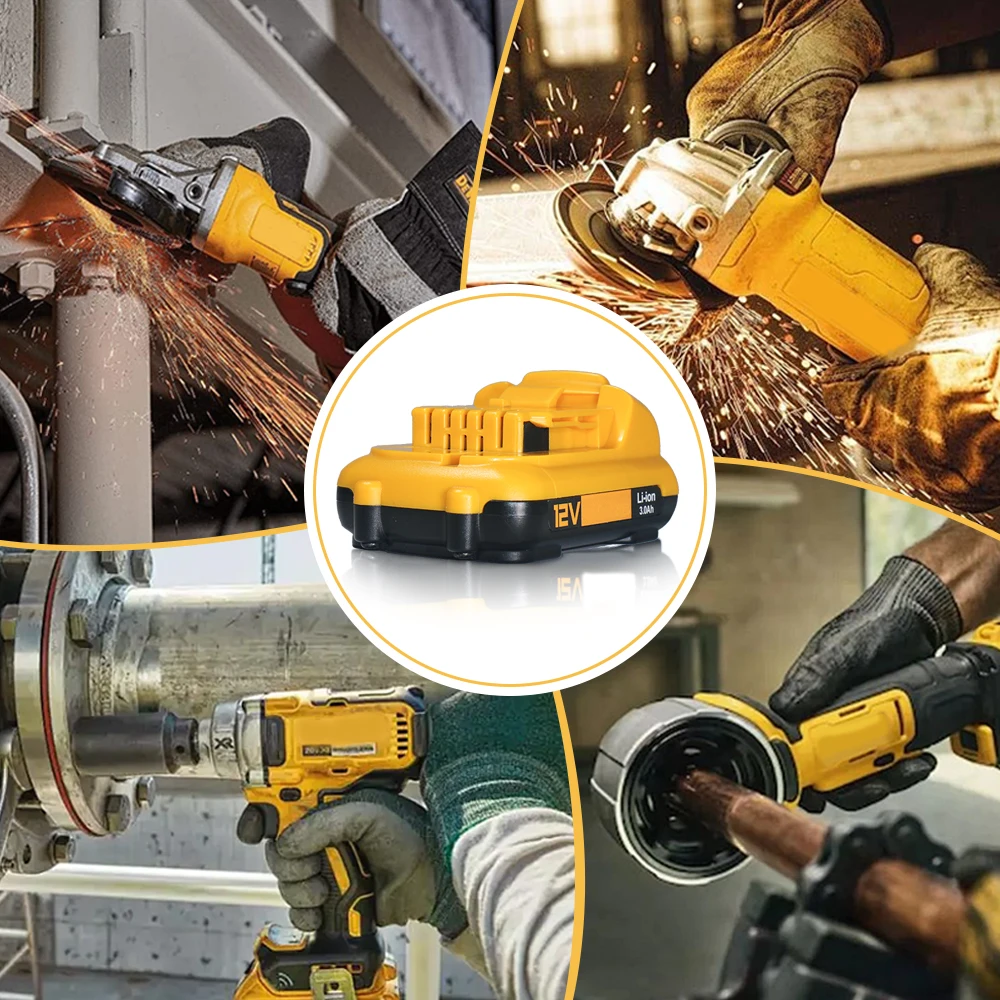 ل ديوالت 10.8 فولت 12 فولت 3A 1.5Ah أداة بطارية ليثيوم أيون 18650 ل ديوالت DCB127 DCB124-XJ DCB120 DCB123 DCB122 DCB124 DCB121 أداة بات