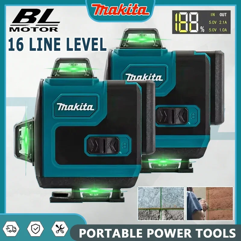 niveau-laser-vert-haute-precision-makita-16-lignes-360°-horizontal-et-vertical-outil-portable-mural