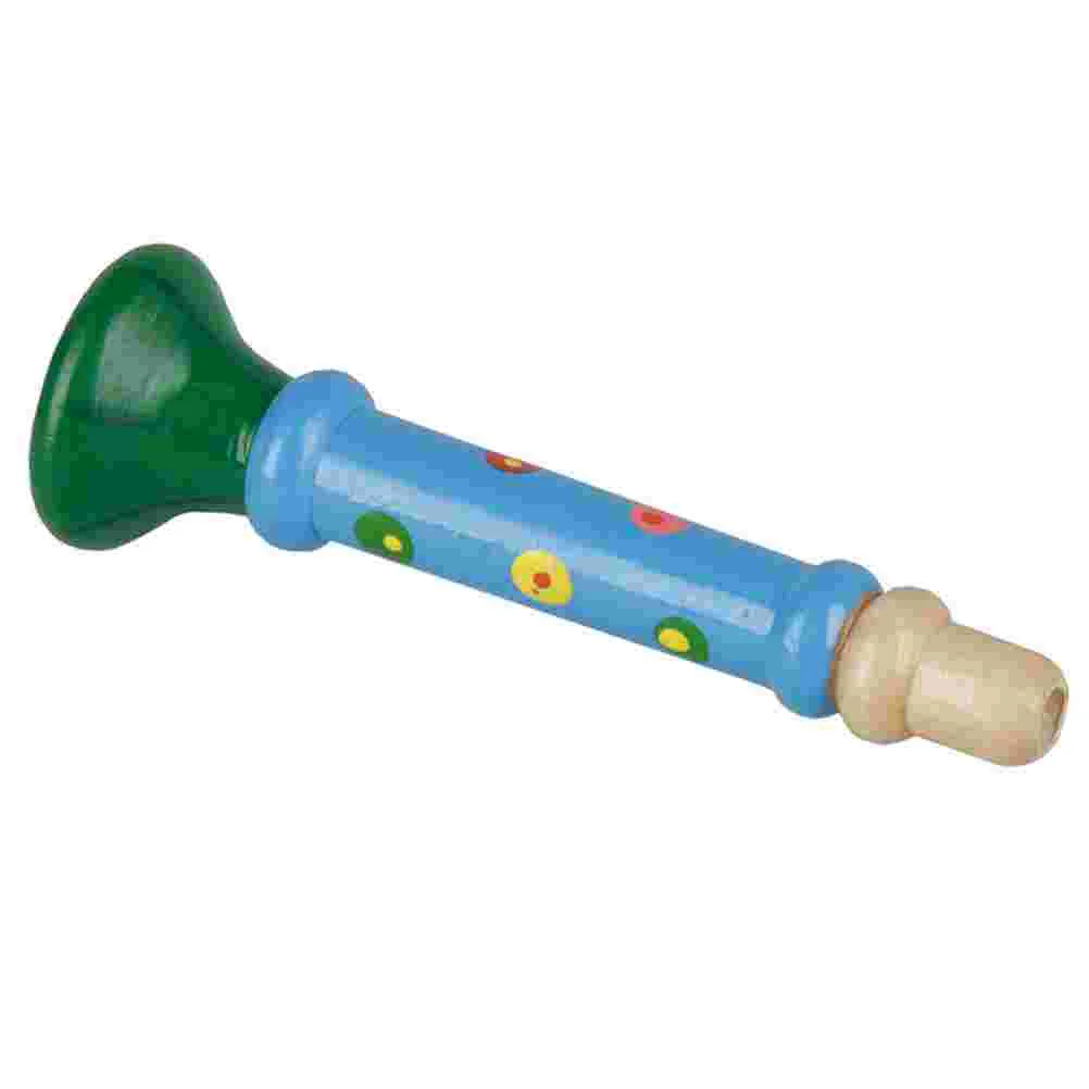 Brinquedo trompete criativo chifre de madeira brinquedos instrumento musical das crianças trombetas práticas instrumentos educativos precoces