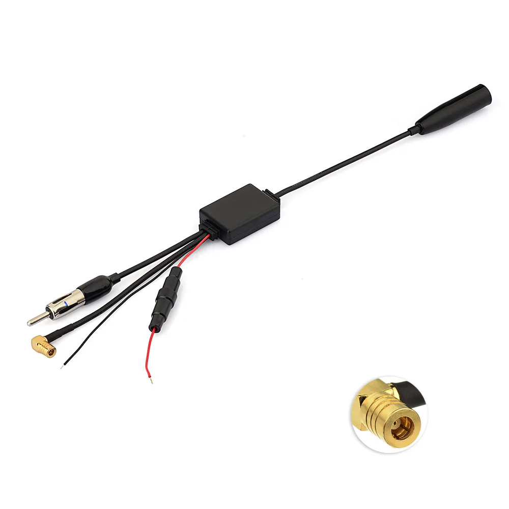 Superbat FM/AM hogy DAB/DAB+ autó Rádióadó Légiforgalmi antenne átalakító Szemafor splitter+amplifier számára JVC kenwood sony Beleszalad