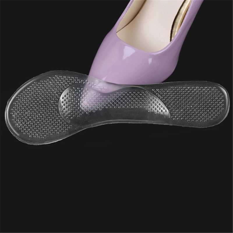 1Pair  Silicone Insoles High Heels  Foot Cushion Arch Support Shoes Pads Transparent Shoes Pads For Women And Man  Hot Sale