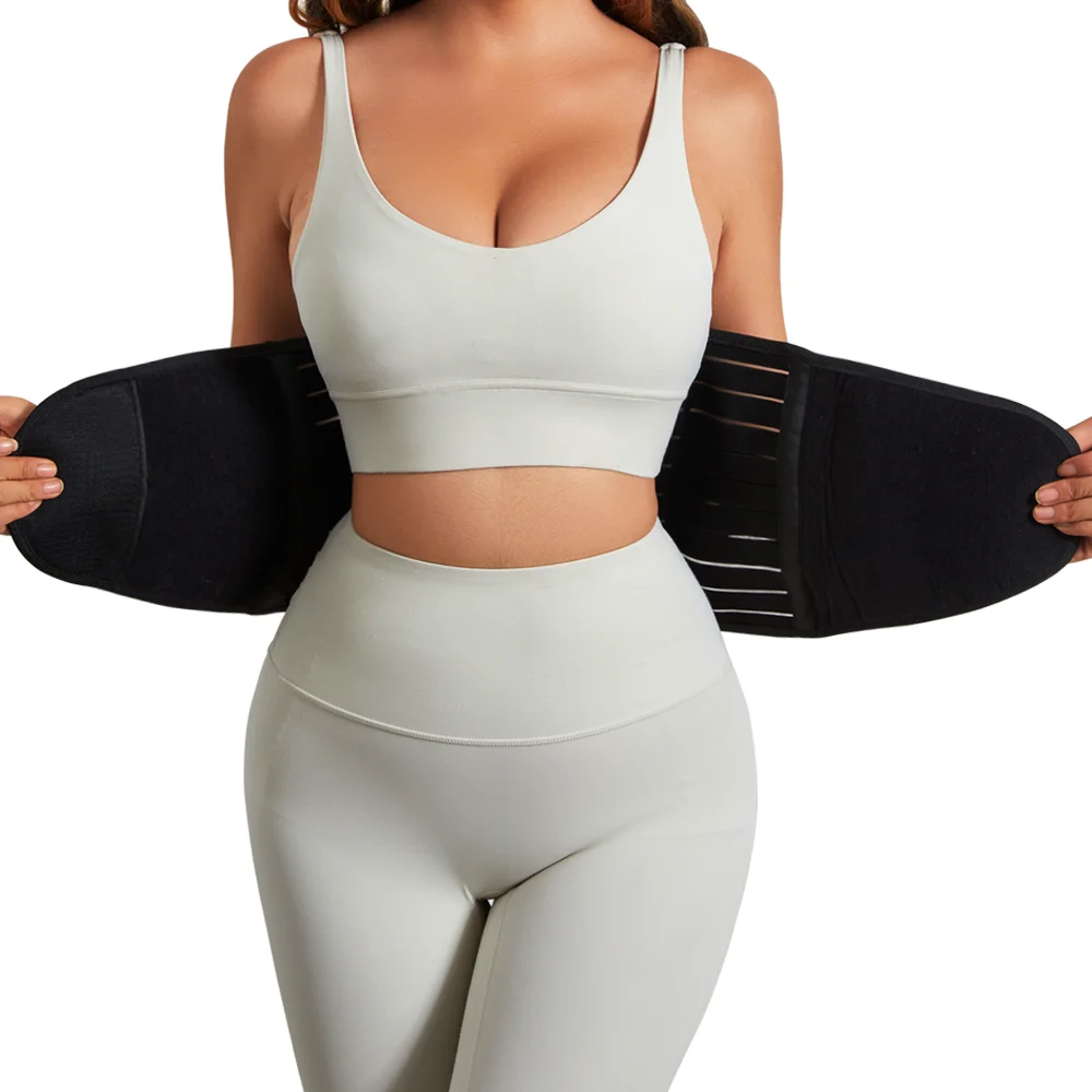 Adjustable Waist Belt Protector Fat Burning Sauna Suit Shapewear Waist Support Belt Brace Tummy Belly Trimmer Gym Sweat Suit view 3