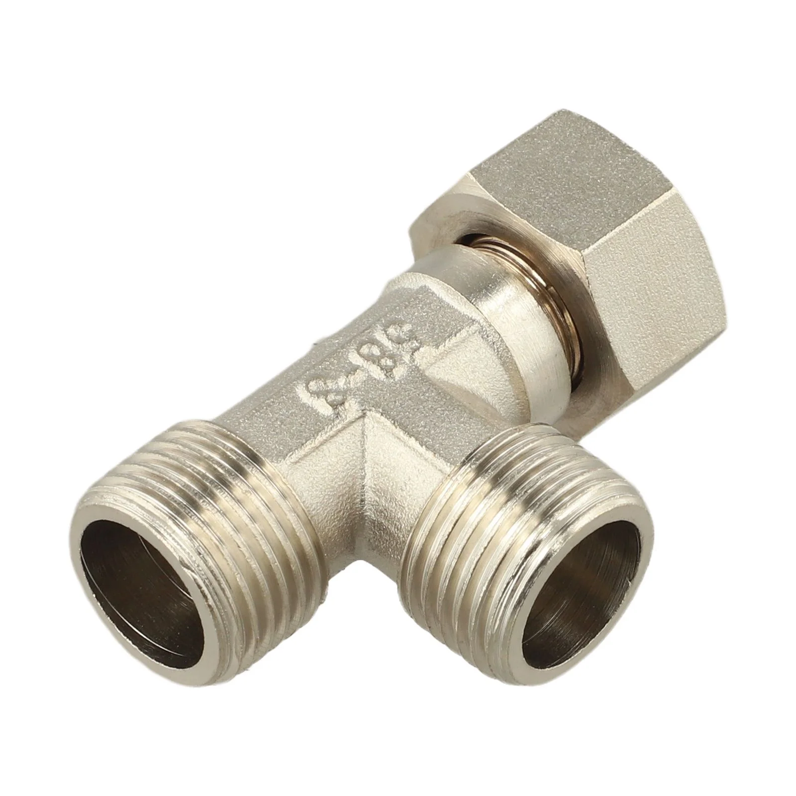 3 Way Brass T-Piece Valve Designed for Connecting Shower Arms Washing Machines and Toilet Water Inlets in Residential Plumbing