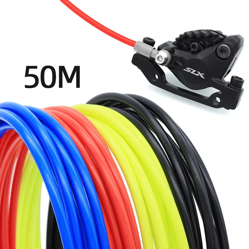 

50 meters Mountain Bike Hydraulic Disc Brake Oil Tube Pipe Bicycle Braided Brake Hose for Shimano SRAM 2.0x5.0mm